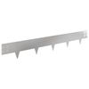 vidaXL Bordura per Prato 30 pcs 100 x 15 cm Acciaio Argento