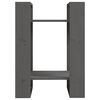 vidaXL Libreria/Divisorio Grigio 41x35x57 cm in Legno Massello di Pino