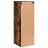 vidaXL Mobile a Muro con Ante in Vetro Rovere Fumo 35x37x100 cm