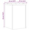 vidaXL Supporti per Piante 2 pz Rovere 25x25x35 cm in Multistrato