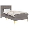 vidaXL Struttura letto con materasso Talpa 100 x 200 cm Tessuto