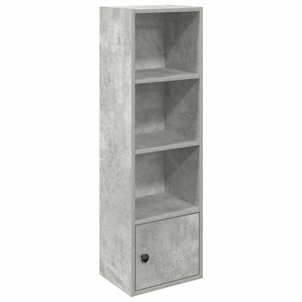 vidaXL Libreria Grigio Cemento 31x24x102 cm in Legno Multistrato