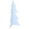 vidaXL Albero di Natale con 160 LED Bianco Freddo 150 cm Acrilico