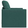 vidaXL Divano letto 60cm Verde Scuro Tessuto