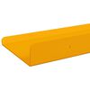 vidaXL Mensola sospesa 3 pcs Giallo senape 40 x 9 x 2,5 cm Acciaio
