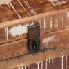 vidaXL Scatola di Stoccaggio con porta Marrone Legno di mango massello