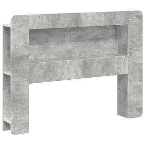 vidaXL Testata del letto Grigio Cemento Legno ingegnerizzato