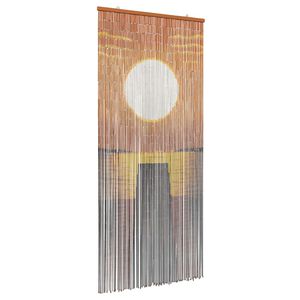 vidaXL Tenda per Porta Antinsetti multicolore 200 x 90 cm Bamb&ugrave;