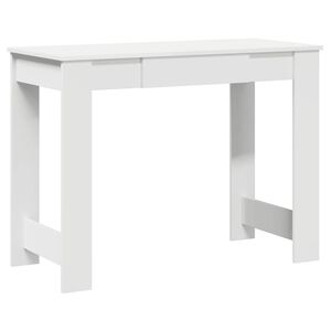 vidaXL Scrivania Bianca 100x45x75 cm in Legno Multistrato