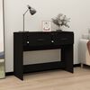 vidaXL Tavolino Consolle Nero 100x39x75 cm in Legno Multistrato