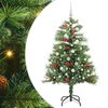 vidaXL Albero di Natale artificiale Verde 150 cm PVC e Metallo