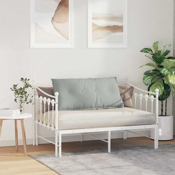 vidaXL Cuscino per Schiena Grigio chiaro 100 x 50 cm Tessuto in Cords