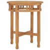 vidaXL Tavolo da Bistrot &Oslash;60x75,5 cm in Legno Massello di Teak