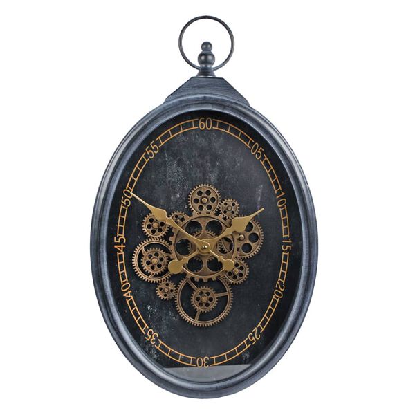 Gifts Amsterdam Orologio Radar Brighton Metallo Oro e Nero 37x8,5x63cm