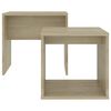 vidaXL Set Tavolini Salotto Rovere Sonoma 48x30x45cm Legno Multistrato