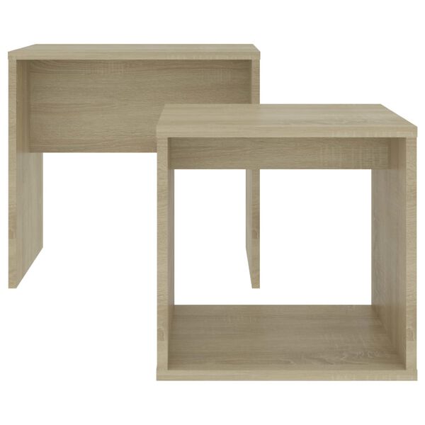 vidaXL Set Tavolini Salotto Rovere Sonoma 48x30x45cm Legno Multistrato