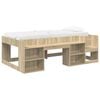 vidaXL Telaio del letto con storage Rovere Sonoma 98.5 x 200 cm