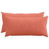 vidaXL Federa 2 pcs HEERLEN Rosso Arancio 40 x 70 cm corduroy