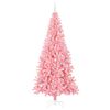 vidaXL Albero di Natale con 300 LED con supporto Rosa 240 cm PVC