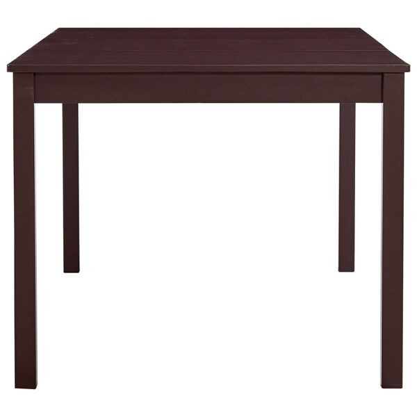 vidaXL Tavolo da Pranzo Marrone Scuro 180x90x73 cm in Legno di Pino