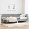 vidaXL Struttura Letto Angolare con Materasso 2 pcs Grigio chiaro