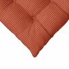 vidaXL Cuscini per Seduta 4 pcs Rosso Arancio 40 x 40 x 6 cm