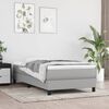 vidaXL Struttura Letto a Rete a Molle Grigio Chiaro 80x200 cm Tessuto