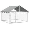 vidaXL Gabbia per Cani da Esterno con Tetto 200x200x150 cm