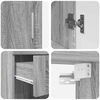 vidaXL Set di mobili per il bagno con cassetto TULUM Grigio Sonoma