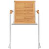 vidaXL Sedie da Giardino 2 pz con Cuscini in Legno di Teak e Acciaio