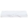 vidaXL Scaffale da parete 2 pcs Marmo Bianco 40 x 23,5 x 4 cm