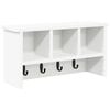 vidaXL Appendiabiti a muro A parete Bianco 50 x 16 x 26 cm