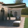 vidaXL Tenda da Sole Retrattile Manuale con LED 500x350 cm Antracite