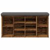 vidaXL Panca Porta Scarpe Legno Antico 102x32x50 cm Legno Multistrato