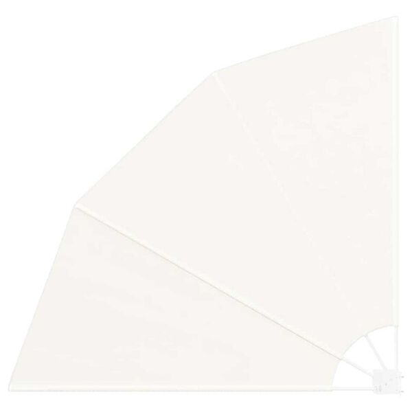 vidaXL Schermo di Privacy per Balcone Crema 160 x 160 cm Tessuto