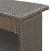 vidaXL Set Bar da Giardino 3 pz con Cuscini Polyrattan Marrone