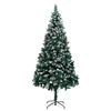 vidaXL Albero di Natale artificiale con 300 LED Verde 210 cm