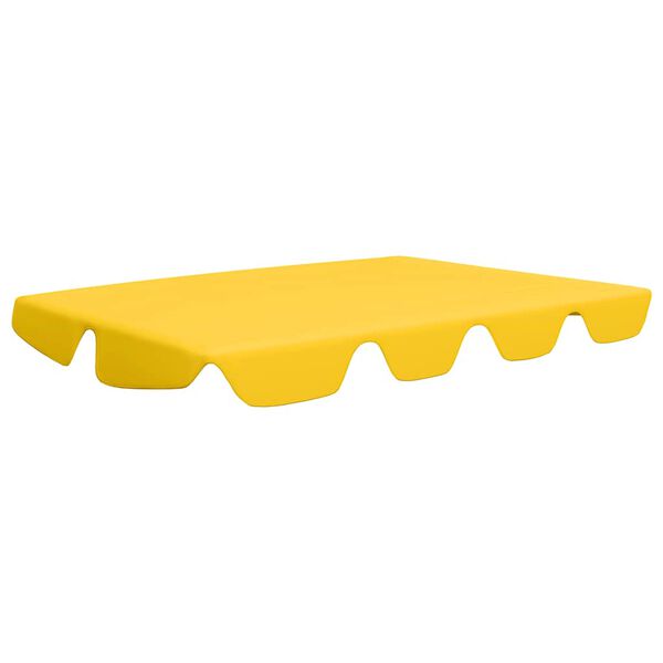 vidaXL Baldacchino per Dondolo Giardino Giallo 150/130x105/70 cm