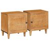 vidaXL Armadio da Notte 2 pcs Marrone Chiaro 80 x 50 x 40 cm