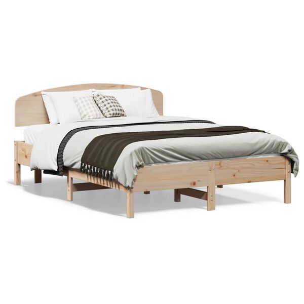vidaXL Letto senza Materasso 135x190 cm in Legno Massello di Pino