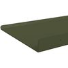 vidaXL Mensola sospesa 4 pcs Verde oliva 80 x 18 x 2,5 cm Acciaio