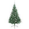 vidaXL Albero di Natale artificiale con luci integrate Verde 180 cm