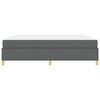 vidaXL Struttura del letto Grigio scuro 200 x 200 cm Tessuto