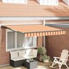 vidaXL Tenda Retrattile Multicolore 300 x 250 cm Poliestere e Metallo