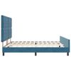 vidaXL Letto a molle con testiera Blu Scuro 180 x 200 cm Velluto