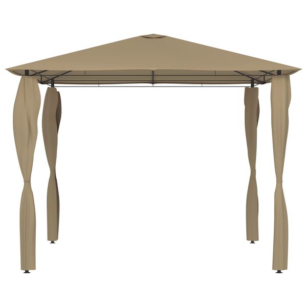 vidaXL Gazebo con Montanti Rivestiti 3x3x2,6 m Talpa 160 g/m²