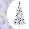 vidaXL Albero di Natale artificiale Bianco 180 cm PVC e Acciaio