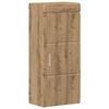 vidaXL Armadio da bagno a muro con porta TULUM Rovere artigianale