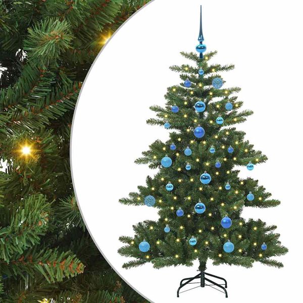 vidaXL Albero di Natale Artificiale con Rami Pieghevoli Verde 150 cm