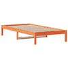 vidaXL Dormeuse senza Materasso Marrone Cera 80x200 cm Legno di Pino